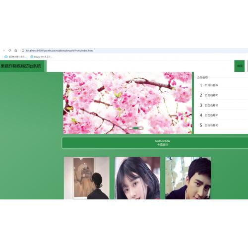基于SpringBoot的果蔬作物疾病防治系统