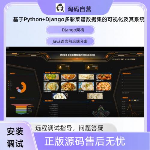 基于Python+Django多彩菜谱数据集的可视化及其系统
