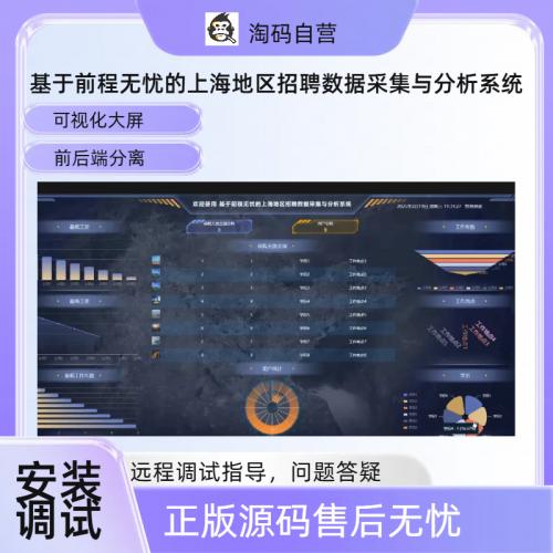 基于前程无忧的上海地区招聘数据采集与分析系统